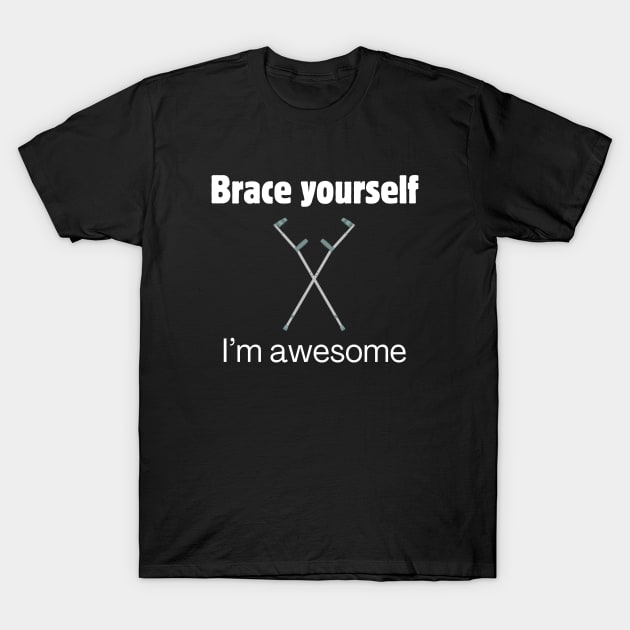 Brace Yourself: I'm awesome! T-Shirt by Meow Meow Designs